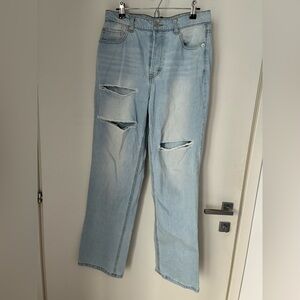 Forever 21 Light Blue Straight Leg Jeans
